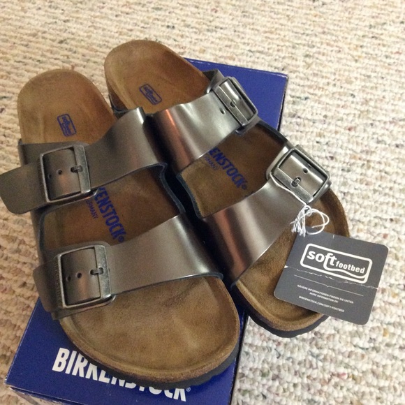 pewter arizona birkenstocks